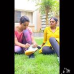 Chaitra Reddy Instagram - So this is the real story of Vennila and Shwetha 🙄 @nakshathra_official Stop cursing me if anybody does watching our series 🙏🏻😜