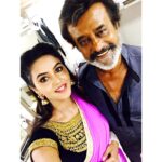 Chaitra Reddy Instagram – Major #throwback in my life❤️I still remember the entire scene, which I can not and I will not forget – he gave me life time memory to cherish ❤️ I love you , we love you  and the entire world loves you (I just found out that these 2 pics were not been shared with u all ) #thalaivar😎 @rajinikanth ❤️