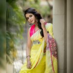 Chaitra Reddy Instagram – 💛💖💛
•
•
•

Saree : Sareegasm 
Jewelry : bcos_its_silver 
Blouse : yoshnasbyela 
Click: camerasenthil 
Mua : jozing_makeup
Hairdo : vyshalisundaram_hairstylist
Location: thelightupstore