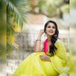 Chaitra Reddy Instagram - 💖💛 • • • Saree : Sareegasm Jewelry : bcos_its_silver Blouse : yoshnasbyela Click: camerasenthil Mua : jozing_makeup Hairdo : vyshalisundaram_hairstylist Location: thelightupstore