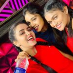 Chaitra Reddy Instagram – •Describe  in one word🤔?•
•
•
•
Mentally retarded 
@nakshathra_official 
@sreenidhi_ 
#bff