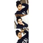 Chaitra Reddy Instagram - That's my cute bun 😍#ownhairdo#lookscuteonme#GAP🙈#pullover#lovingit❤️
