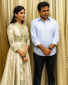 Chandini Chowdary Instagram - Thank you @ktrtrs garu for launching our trailer