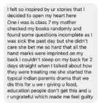 Chinmayi Instagram - Responding to DMs is still not possible thanks to Instagram Gods. But I do see your DMs. To everyone sharing your stories - much healing and love to you.