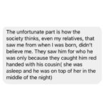 Chinmayi Instagram – How parents *SHOULD* be.

If possible read this post and share. If your parents are not like this – I am truly sorry. But if you ever decide to be a parent you can be a parent like this.

And yes needless to say this molester was never reporter. If these victim-shaming kachra chuttaalu hadnt seen that boy molesting a girl – they would have called HER a liar too.