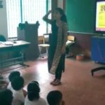 Darshana Rajendran Instagram - I had so much fun narrating Karadi Tales' 'Little Vinayak' to 120 tiny buttons from Global Public School. Little Vinu is an unhappy little elephant who trips and falls all the time, because his trunk is a wee bit too long. And this lovely story is about how he learns to manage this problem and not let the problem manage him. Sometimes its just that simple. And sometimes it's not, but we can always find a way around it. These kutti paapas and Little Vinu reminded me that today :) #karaditales #karadi #karadipath #littlevinayak #globalpublicschool #storytelling #storiesforkids