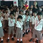 Darshana Rajendran Instagram - I had so much fun narrating Karadi Tales' 'Little Vinayak' to 120 tiny buttons from Global Public School. Little Vinu is an unhappy little elephant who trips and falls all the time, because his trunk is a wee bit too long. And this lovely story is about how he learns to manage this problem and not let the problem manage him. Sometimes its just that simple. And sometimes it's not, but we can always find a way around it. These kutti paapas and Little Vinu reminded me that today :) #karaditales #karadi #karadipath #littlevinayak #globalpublicschool #storytelling #storiesforkids