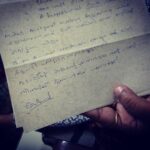 Darshana Rajendran Instagram – Kuttappikku Maamante Chakkaraummakal. Randu Packet :) Samama wrote this letter to Amma and Acha in 1986 and sent two packets of kisses for Baachi.