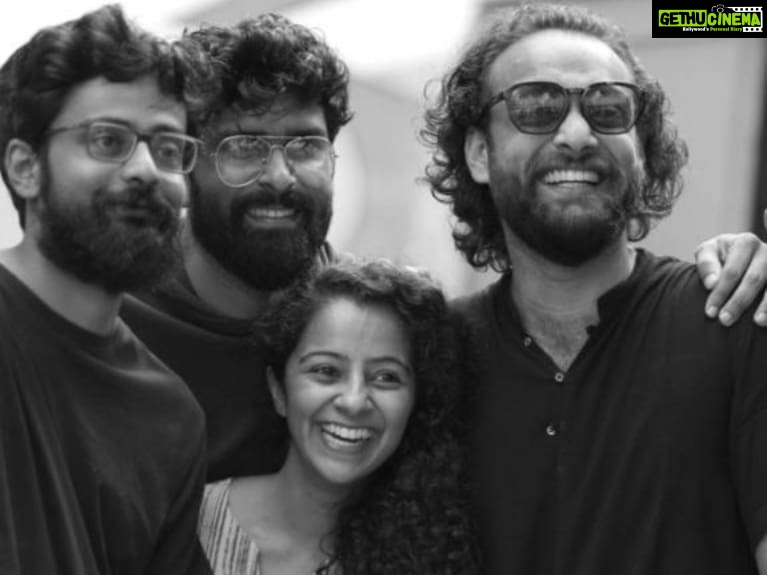 Darshana Rajendran Instagram - I really appreciate getting to do what I do as an actor, because of which I rarely acknowledge the fact that shoots can be emotionally and physically draining. We often shoot long hours, away from our homes, our people, and craving for as much as the comfort of our own beds. Each new shoot feels like the first day of school all over again. As much as I enjoy it, it always takes some getting used to. And then there are those rare sometimes where an hour into a set has you feeling all right. That is exactly what happened with this project. We just got done shooting for this beautiful film and I couldn’t be more grateful - for the beautiful people, for repeatedly having found home away from home, and, as always for the joy of getting to do what I love so much.