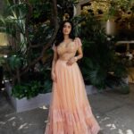 Deepti Sati Instagram – Deepti Sati (@deeptisati) in our Peach Lace lehenga set. 🧡🫶🏼

Featured here is our hand dyed peach lehenga set with delicate Chantilly Lace details. The blouse is heavily hand embroidered with frilled lace cap sleeves. The elaborate skirt comes in peach tulle with chantilly lace trims and lined with rich satin. Paired off with matching tulle dupatta with gold buttas.✨

DM to place your custom orders 🛒

Photographer: @clintsoman 
Makeup&Hair: @vijetha_karthik 

.
.
.
#wedding #weddingdress #weddingoutfit #deeptisati #vocalforlocal #handembroidery #onlineshopping peachlehenga #lehenga #peach #lacelehenga #embellished #indiandesigners #bridal #lehengalove  #bridalfashion #chantilly #lehenga #lehengas #indianwear #indianwedding #bridal #bridallehenga #chantillylace