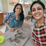 Devadarshini Instagram - Pottery- such a therapeutic Art... loved feeling the clay in my hands and shaping it on the wheel.. thanks Nidhi for being such a patient teacher 🙏 @studio_pottery_paradise