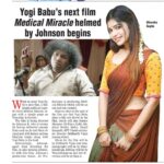 Dharsha Gupta Instagram - 🥰🥰 @yogibabu.official_ @johnson_k_director @manikandaraja_raja @karthickvenkatesan8 @swapnacastings_official