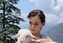 Dia Mirza Instagram - Missing my little lamb 😍 #BTS #MammaAtWork #DhakDhak #DhakDhakJourney @dhakdhakjourney Manali, Himachal Pradesh