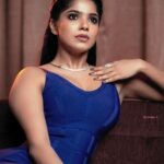 Divya Bharathi Instagram - Dear diary, I love my life 💙 📿 @fineshinejewels 💄 @lakshmiajay_makeupartistry 👱‍♀️ @mani_stylist_ 📸 @pictures_by_dhinesh_siva
