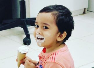 Erica Fernandes Instagram - From the day you were born till today there has been so much that has changed but then there are somethings that don’t change. Happy happy to you mera chota Piddu Baby . Haiiii … Itna bada hoga mera piddu 🙈 #aliturns3 #happybirthdaylittleone Down Memory Lane