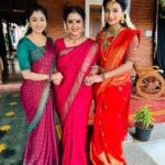 Fathima Babu Instagram - The red squad Samyutha and Lavanya #sippikkulmuthu #vijaytv #vijaytvserial