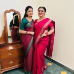 Fathima Babu Instagram - With my co star Samyuktha today. #sippikulmuthu #vijaytvserial
