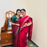 Fathima Babu Instagram - With my co star Samyuktha today. #sippikulmuthu #vijaytvserial