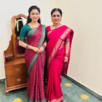 Fathima Babu Instagram - With my co star Samyuktha today. #sippikulmuthu #vijaytvserial