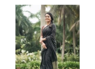 Gayathrie Instagram - For #maamanithan promotions in Kochi! . . Wearing @devraagh Wardrobe consultant @styled_by_arundev Photographed by @unnisurendran . . #maamanithanfromjune24 #maamanithan #gayathrieshankar #gayathrie #kollywood