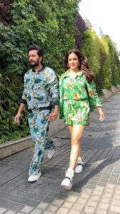 Genelia D'Souza Instagram - Walking the green life - @imaginemeats X @starbucksindia #newveganmenu @riteishd