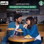 Genelia D’Souza Instagram – Presenting our first Vegan Menu in collaboration with @starbucksindia!

Introducing our spectacular range of vegan delights that are an absolute treat for your taste buds. @geneliad and @riteishd can testify to that!

So, what are you waiting for? Visit your nearest Starbucks store* and try our three irresistible delicacies on the #StarbucksVeganMenu – the #VeganSausageCroissantRoll, the #VeganHummusKebabWrap and the #VeganCroissantBun.

*Available in select stores only
•
•
•
•
#ImagineMeats #StarbucksIndia #Plantbased #Plantbasedmeat #Plantlover #Happymeat #Meatfree #veganmenu #starbucksvegan
