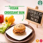Genelia D'Souza Instagram - If food is love, then the #StarbucksVeganMenu is love at first bite!😍 Relish the newly-launched #StarbucksVeganMenu in association with @imaginemeats !🥰 Pick your favourite from the range of three delicious treats - #VeganSausageCroissantRoll , an appetizing vegan sausage encased in a croissant pastry, our #VeganHummusWrap, the soft green peas hummus and pickled carrots wrapped in a whole wheat tortilla and our #VeganCroissantBun, a scrumptious patty filled with tomatoes, sautéed veggies and a chermoula spread.💚  Get your loved ones along to try this delicious range, today!😋 *Available in select stores only