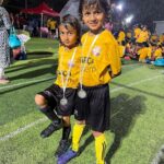Genelia D'Souza Instagram - When the kids insist they want to be treated to the vegan menu @starbucksindia x @imaginemeats after their football finale. Riaan & Rahyl