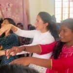 Harshika Poonacha Instagram - @bhuvanamfoundation founders @bhuvann_ponnannaa_official and @harshikapoonachaofficial with the gods children @srisaisneha_ngo orphanage ❤️❤️❤️ #orphanage #specialkids #god #children Bangalore, India