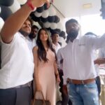 Harshika Poonacha Instagram – Today at the launch of @spinsalon_bagalgunte training academy . If you want to learn the skills of hair styling and spa treatments , Go ahead and join the academy under the excellent hands of @navi_ashwath_89 and team .
.
.
.
PS : Don’t miss my epic fall saved 🙈🙈🙈