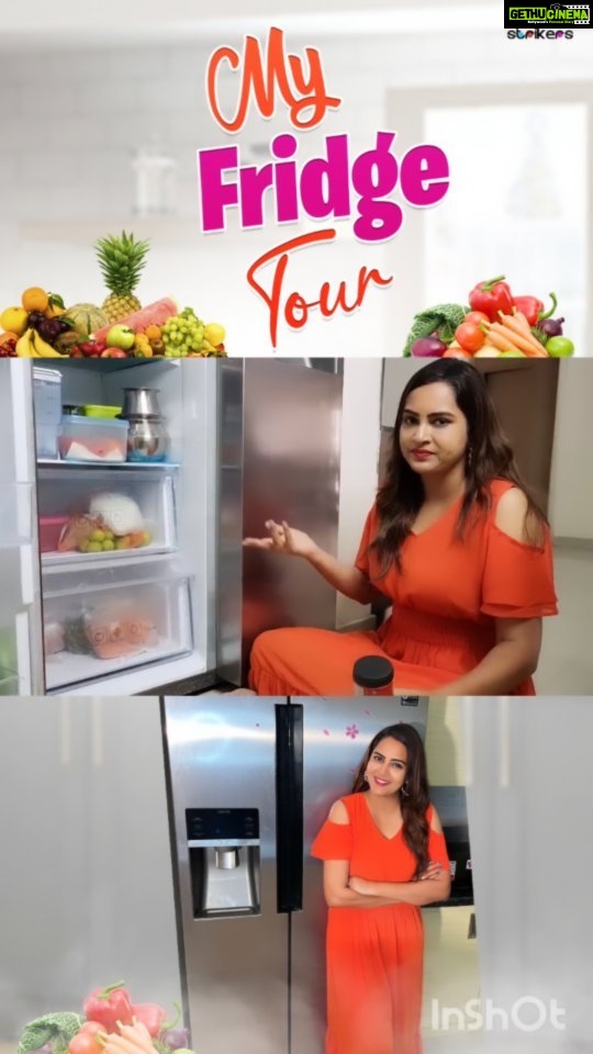 Himaja Instagram - Full video is live on Itshimaja youtube channel Do watch friends 😀 #fridgetour #tour
