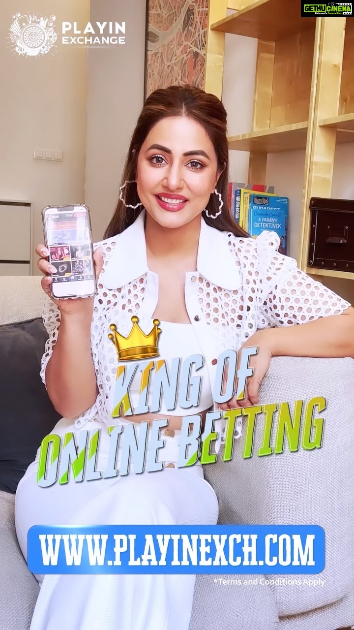 Hina Khan Instagram - @playinexch Join me on my favourite games only on PLAYINEXCHANGE (@playinexch)- India's no. 1 certified online Casino & Sports Exchange. It's super easy β
to register and you can start betting on Cricket π matches, Football, Tennis, Horse Racing & much more. Play π Andar Bahar, Roulette TeenPatti , Poker and more Live dealer Casino games. π§They have 24*7 customer support available on all platforms. π§Get superfast withdrawal directly to your bank account. π°Get Instant Deposit with debit and credit card, UPI, Netbanking- all methods available. π₯ Create FREE account today! Real action, Real Winners, Real Sports & Casino only at Playinexch.com & Win for real ππ». Aisi website aur kahi ni milegi, BET laga ke dekh lo! π Register now β‘at playinexch.com Follow @playinexch for more information