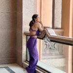 Hina Khan Instagram – 💜
Outfit @kalakaaribysagarika