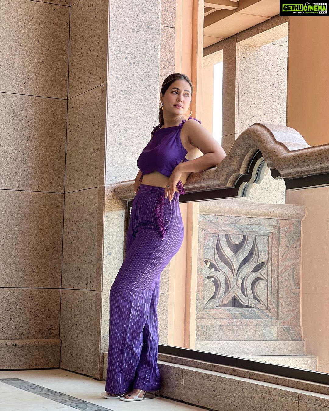 Hina Khan Instagram - 💜 Outfit @kalakaaribysagarika