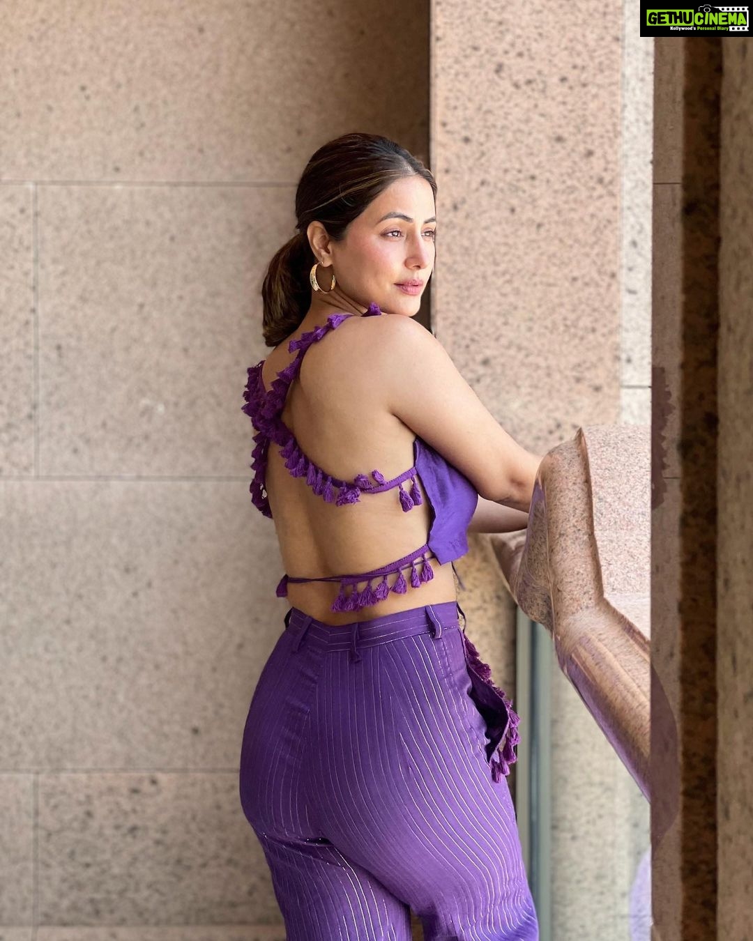 Hina Khan Instagram - 💜 Outfit @kalakaaribysagarika