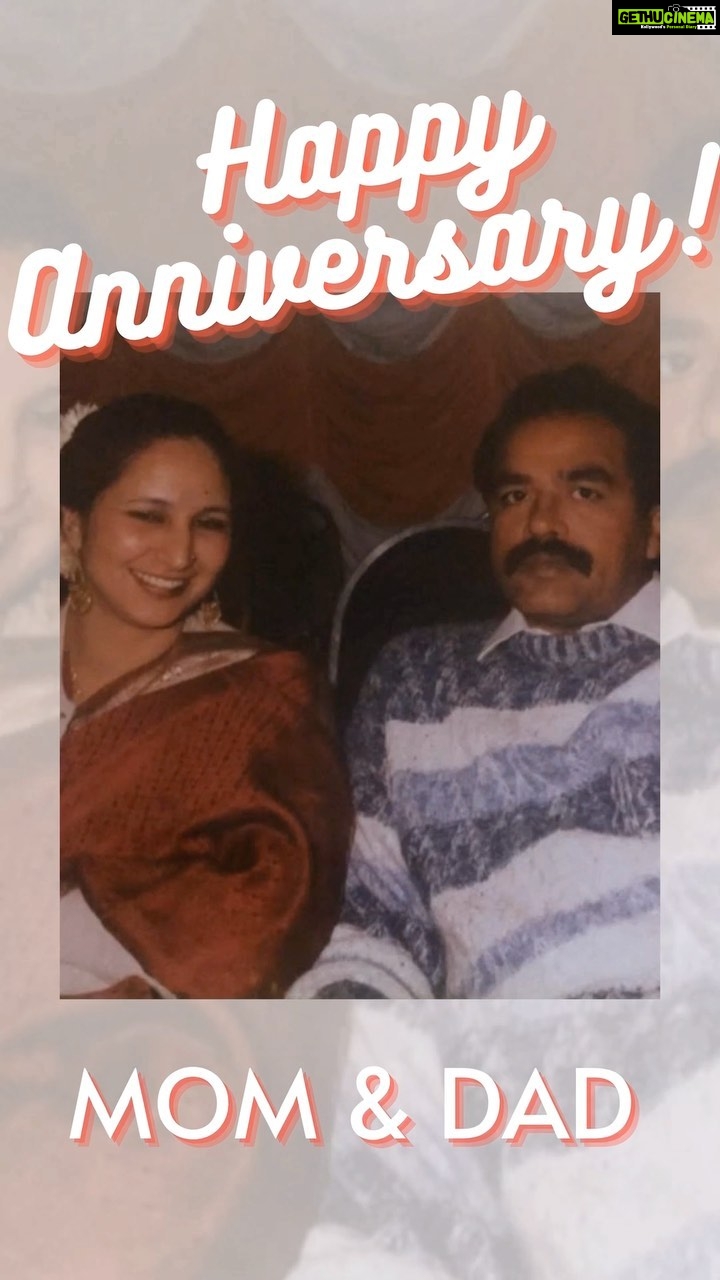Huma Qureshi Instagram - We often joke in our family that when my parents got married in 1983 .. My mom looked like a Kashmiri apple and Dad like a Hindi Film villain … So how did Dad ever convince Mom to marry him?? To which my Mother always shrugs and says .. But we fell in love. 🥰😍🥹❤️💎🧿🥺 To the most beautiful couple in the world #happyanniversary .. May we all find this kind of love in our lives. Now and Forever ❤️ #love #39 #goingstrong #parents #family #familyfirst @aminasqureshi @saleemqureshi7860 PS - This is their song 🎧