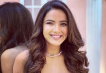 Jasmin Bhasin Instagram - Cottoncandy 🍭🍭 Styled by @ankiitaapatel Makeup @rehmanshiledar Hair @zulekha333