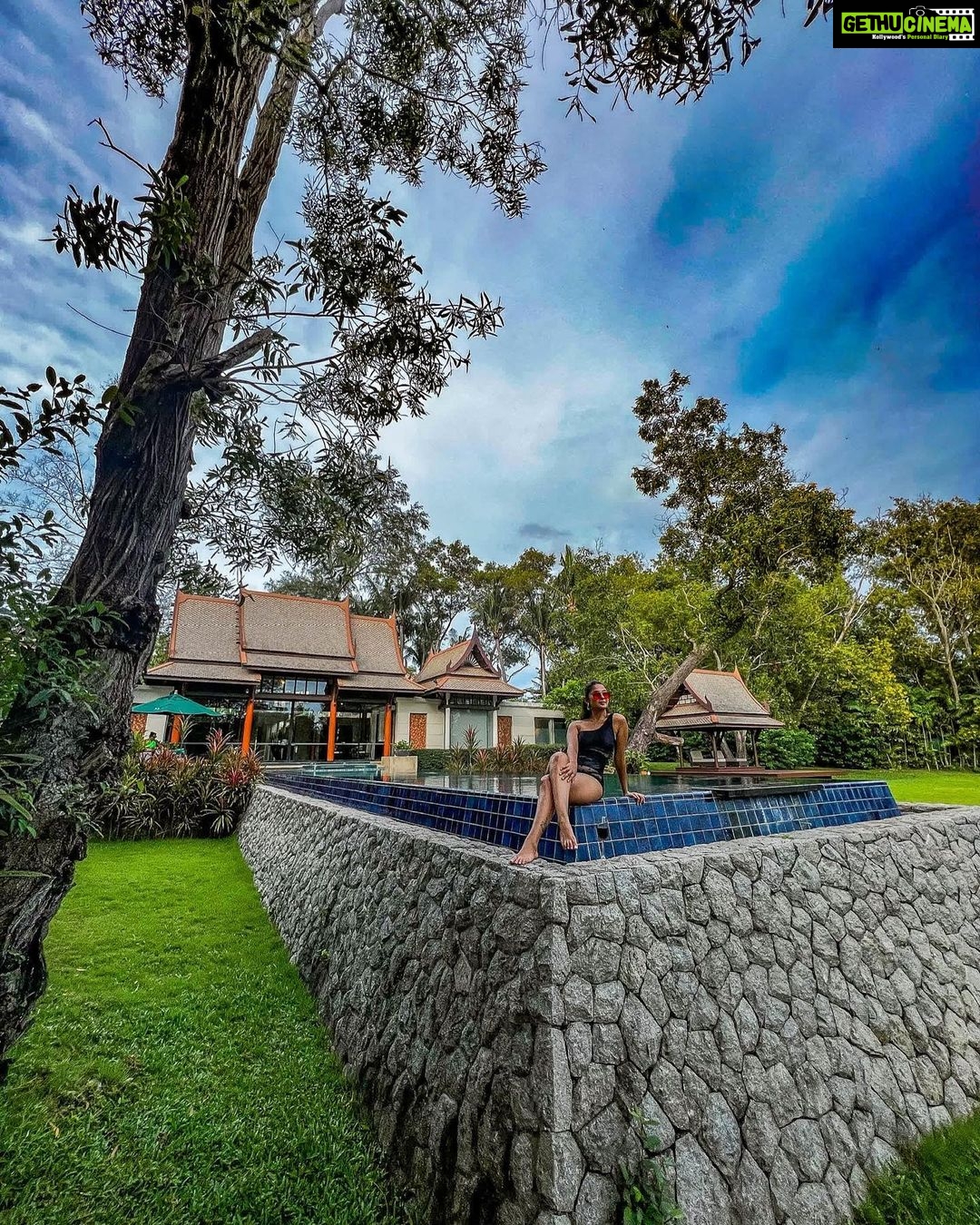 Jennifer Winget Instagram - Villa days at @banyantreephuket Picturesque views that are stunning by day and mesmerising by night. Absolute bliss in my private sanctuary. #lagunaphuket #banyantreephuket #poolvillas #vacationmode #jenniferwinget #staygatherexperience Banyantree Phuket