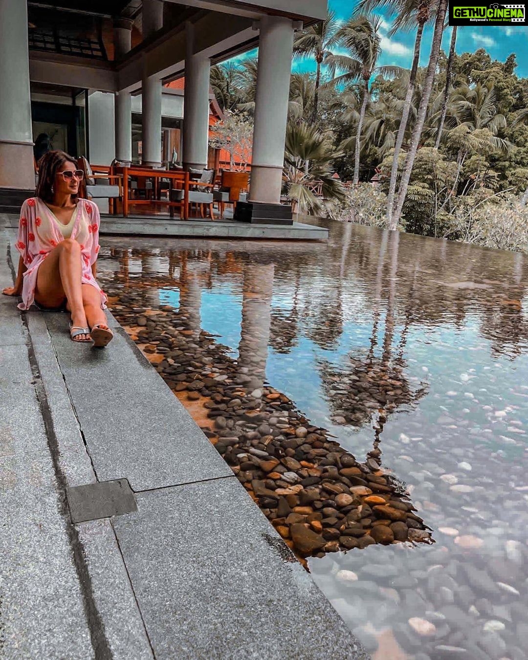 Jennifer Winget Instagram - Villa days at @banyantreephuket Picturesque views that are stunning by day and mesmerising by night. Absolute bliss in my private sanctuary. #lagunaphuket #banyantreephuket #poolvillas #vacationmode #jenniferwinget #staygatherexperience Banyantree Phuket