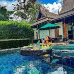 Jennifer Winget Instagram - All happiness depends on a liesurely breakfast….and mine came in floating! #CanGetUsedToThis #FloatingBreakfast #LagunaPhuket #Thailand #banyantreephuket Banyantree Phuket