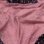 Joy Crizildaa Instagram - Georgette saree ✨ To place an order Kindly DM ! ❤️ Disclaimer : color may appear slightly different due to photography No exchange or return Unpacking video must for any sort of damage complaints Threads here and there, missing threads,colour smudges are not considered as damage as they are the result in hand woven sarees.