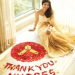 Kalyani Priyadarshan Instagram - I’ve always been taught that Onam is about sharing happiness and being thankful for our blessings. This year, I am extremely thankful to all the nurses, who have worked non-stop to give selfless care, allowing countless COVID patients to be back home for Onam. ♥️ So I feel proud to dedicate my Onam Pookolam to our nurses- for their love, care & support through this pandemic and always. I hope you guys will also join me in this small gesture to show our thanks. ☺️ Use the #ThankYouNurses and tag @parachute_advansed Happy Onam to you and your family! Stay safe & stay blessed! ♥️