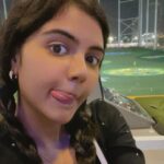 Kalyani Priyadarshan Instagram – I won’t lie… my place in the lead didn’t last all that long. 🏌️‍♀️ Topgolf Dubai