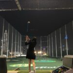 Kalyani Priyadarshan Instagram – I won’t lie… my place in the lead didn’t last all that long. 🏌️‍♀️ Topgolf Dubai