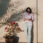 Kalyani Priyadarshan Instagram - We were driving around Jumeirah... The Arabian sun was just setting, When @gibsterg found this beautiful spot where the light was just magical, and we got out to quickly shoot this picture This guy just has an eye for such light.. The kind of light that allows for magic to happen 💫✨☀️