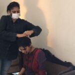 Kalyani Priyadarshan Instagram - When theres “COVID cuts” so your director is also your hairstylist 🤷🏻‍♀️ Seriously though, we had the time of our lives shooting this film. We somehow pulled it off during the lockdown and it means the world that people are loving it ♥️ For those who have yet to see it, watch it on @primevideoin this weekend! #puthampudhukaalai #ilamaiithoitho #sudhakongara @kalidas_jayaram @nikethbommi #jayaram #urvashi @gvprakash
