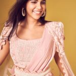 Kalyani Priyadarshan Instagram - More #aboutlastnight Saree @mishruofficial Shot by @eshaangirri Earrings @hm Styled by @jukalker Assisted by @pratimajukalkar Makeup by @amitkagda Hair by @chinnahairstylist
