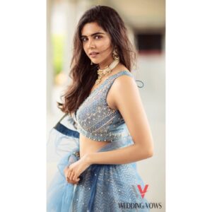 Kalyani Priyadarshan Instagram - @weddingvows.in Stylist: @jukalker Outfit: @chameeandpalak Jewelry: @harinifinejewellery Makeup and Hair: @pinkylohar Photographer: Anandhakrishna