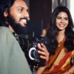 Kalyani Priyadarshan Instagram - Easily one of the most talented people I’ve ever met, and I don’t say things like that often. @divakar.mani ... count myself lucky I got to work with you. Hoping (actually more like praying) I get the chance again. Can’t wait for the world to see what you’ve done in Ranarangam. (Also selfishly can’t wait for the world to see how you’ve captured me in it 😝♥️ ) Happy Birthday da. 🤗 PS: can we take some better pictures of the two of us next time?