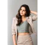 Kalyani Priyadarshan Instagram - “It Takes Many Many Many Small Pictures to Make Up that Big Picture”- For TEDxMahindraÉcoleCentrale Fashion Stylist @styledbyindrakshi Photographs by @eshaangirri Hair by @chinnahairstylist Makeup by @amitkagda Wearing: Satin Pant Suit Co-ord Set & crop top by @torqadorn Vintage YSL Lapel Pin from @risnjewels by @chawla.rima Earrings from @hm